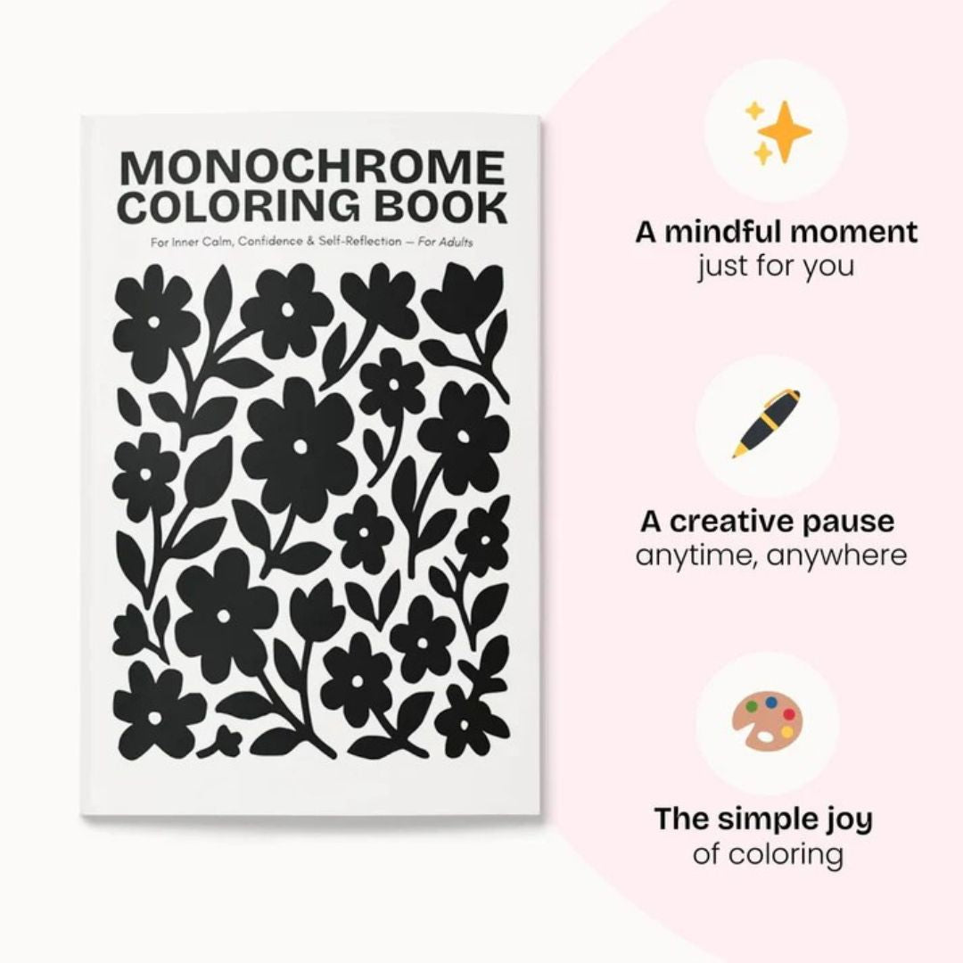 One Color Coloring Book for Inner Calm & Self-Reflection