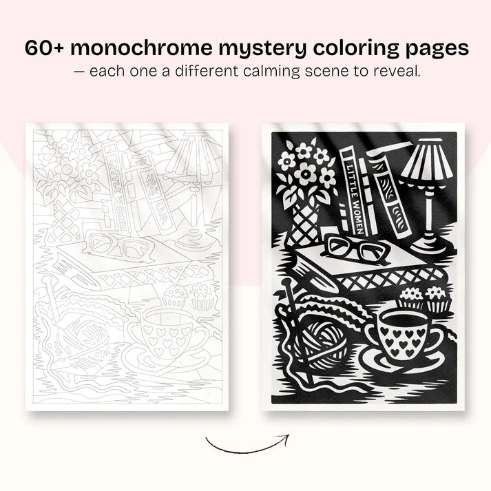 One Color Coloring Book for Inner Calm & Self-Reflection