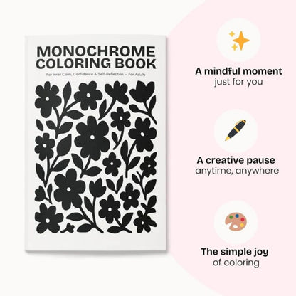 One Color Coloring Book for Inner Calm & Self-Reflection