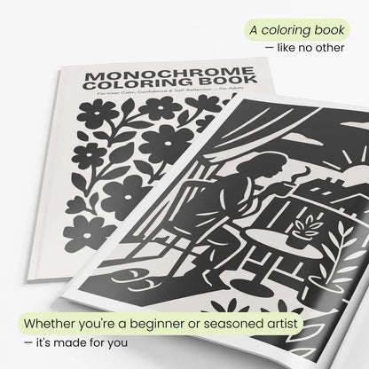 One Color Coloring Book for Inner Calm & Self-Reflection