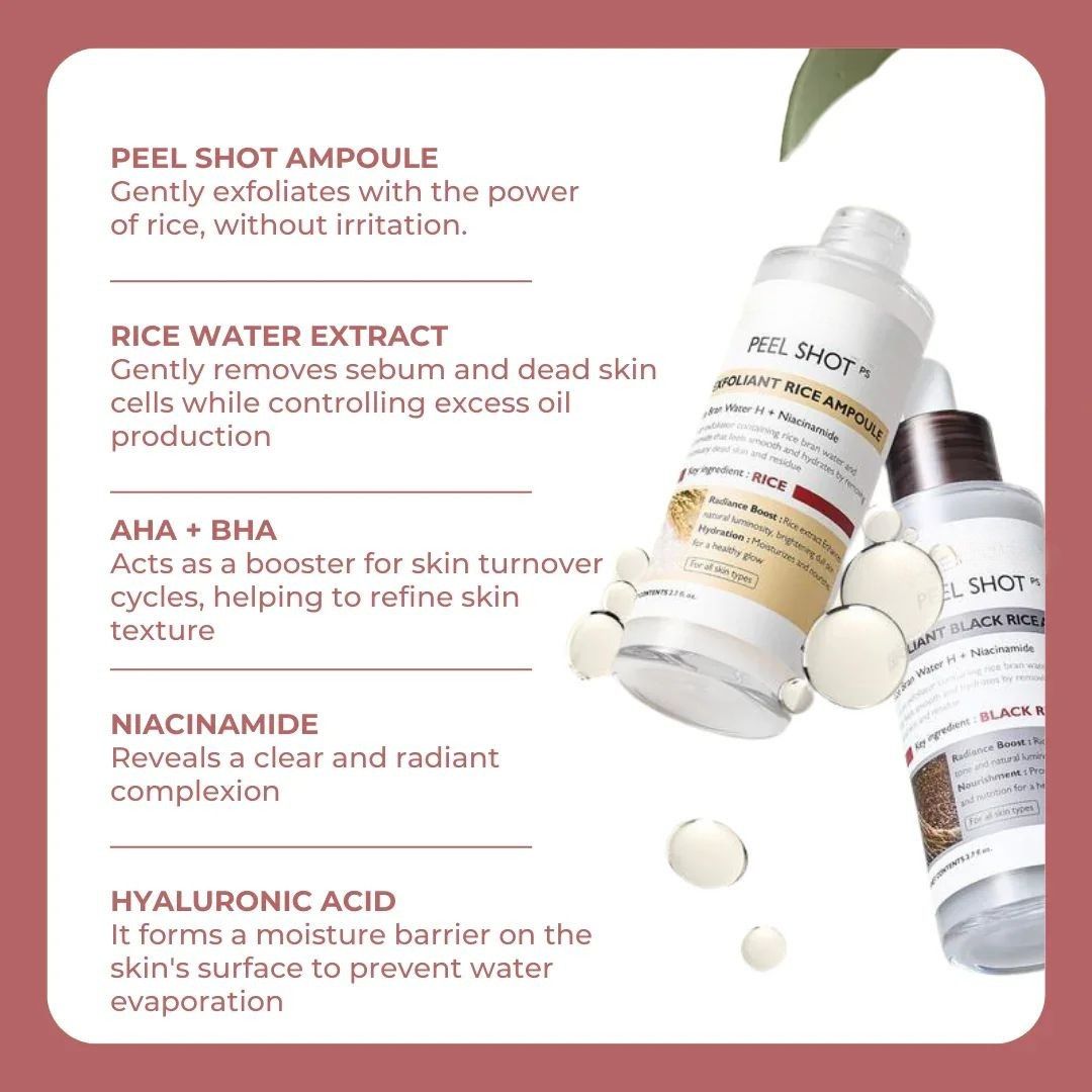 Peel Shot Glow Rice Ampoule Duo