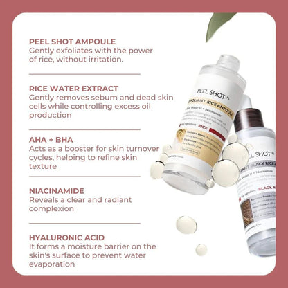 Peel Shot Glow Rice Ampoule Duo